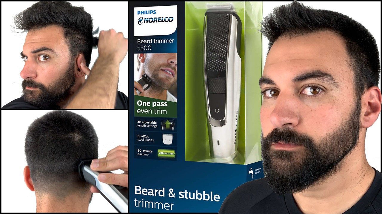 haircut with a beard trimmer